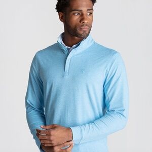 Birddogs Quarter-Zip Light Blue Heather
